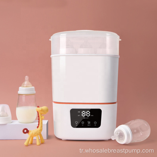 BPA İçermeyen 3&#39;ü 1 Arada Çift Biberon Sterilizatörü Elektrikli